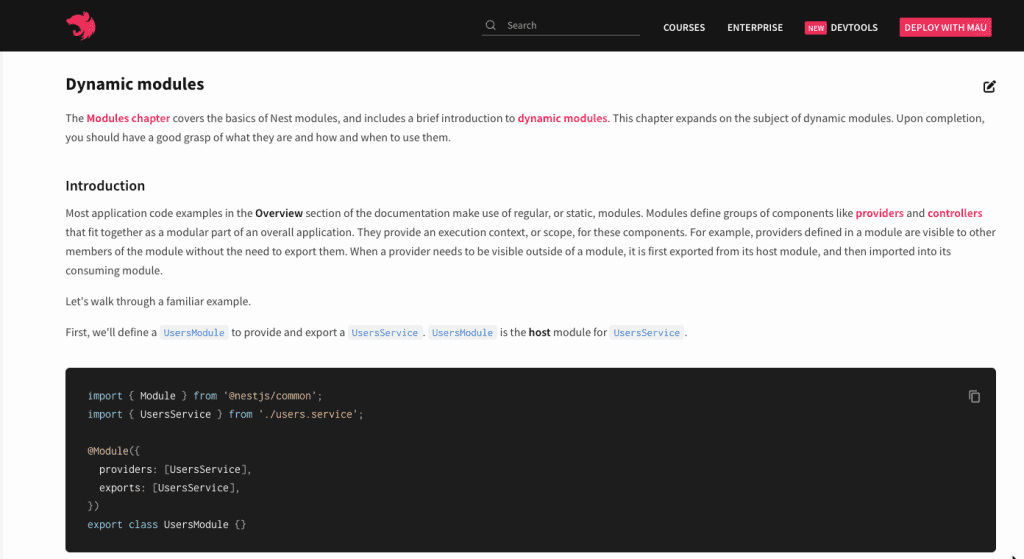 dynamic module nestjs